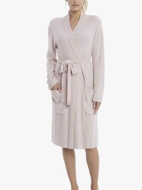 Barefoot Dreams® Cozychic Lite® Ribbed Robe in Faded Rose-Pearl